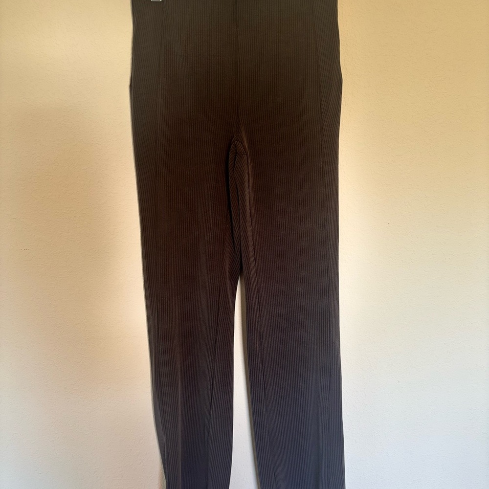 Black/Charcoal Ribbed Pants - Picture 5 of 10